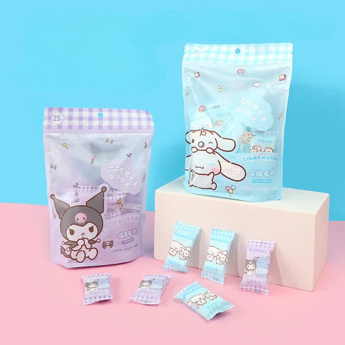 미니소 일회용 압축 휴대용 수건, 여행용 부직포, 부드러운 코튼 페이스 타올, 욕실 액세서리, 캔디 클렌징 타월