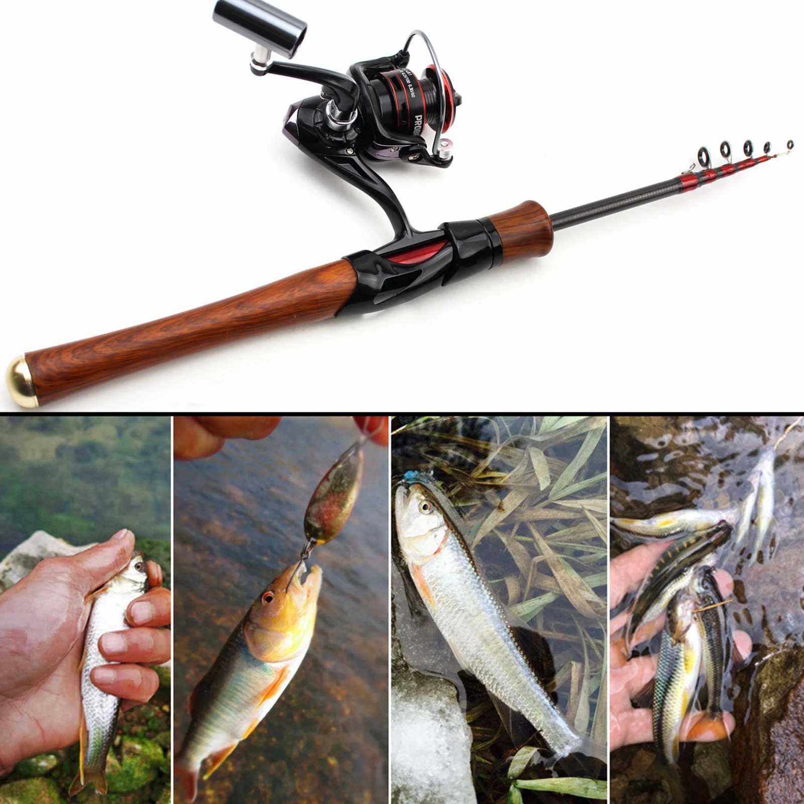 

NEW 1.85M Rod Reel Combos Carbon Ultrashort Telescopic Fishing Rod Ul Slow Lure Rod Small Fish Pole All for Fishing FISH ROD Set