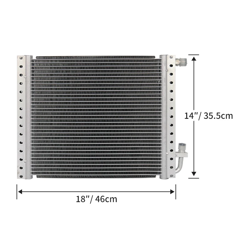 14\'\'x18\'\'x26mm Universal Aluminium Condenser Radiator for Vintage Car Truck Hot Rod Radiator A/C Conditioner Parts