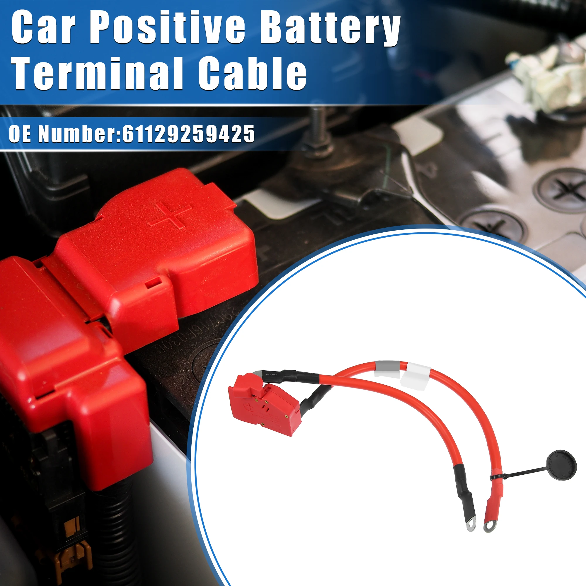 UXCELL 61129259425 Car Positive Battery Terminal Cable for BMW 320i 13-18