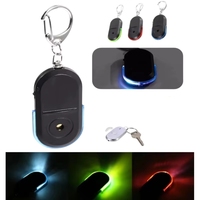 Smart Anti-Lost Key Locator Finder Tracker LED Whistle Key Finder Flashing Beeping Sound Alarm With Keychain Whistle
