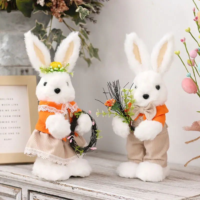 

Spring Home furnishings creative cartoon photography props Easter Simulation Bunny Home Garden Bunny Decoration Creative Bunny