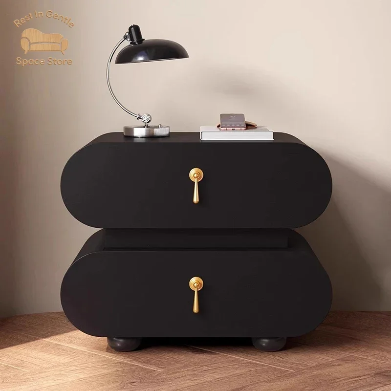 Nightstands Modern Bedside Brown Drawers Minimalist Bedsides Table Storage Organizer Mesa De Noche Home Furniture