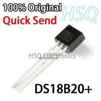 5PCS Original DS18B20+ 18B20 TO-92 Programmable Digital Temperature Sensor Temperature Sensor