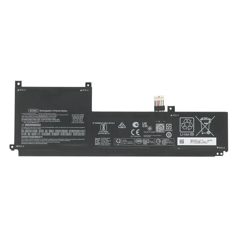 Laptop Battery SC04XL For Envy 14-EB0376NG 14-EB0010NR 14-EB0775NG Series HSTNN-IB9R M08254-1C1 M07392-005 15.4V/63.32Wh/3906mAh