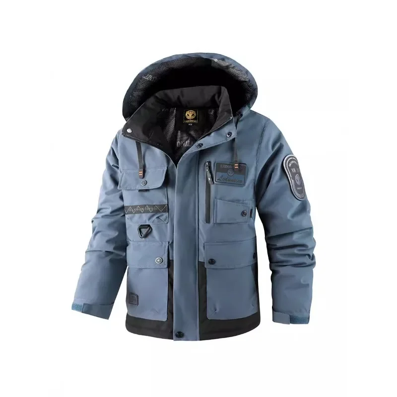 Piumini parka con cappuccio da uomo di nuova moda cappotti e giacche invernali Casual giacche da uomo calde più spesse di alta qualità taglia 3X