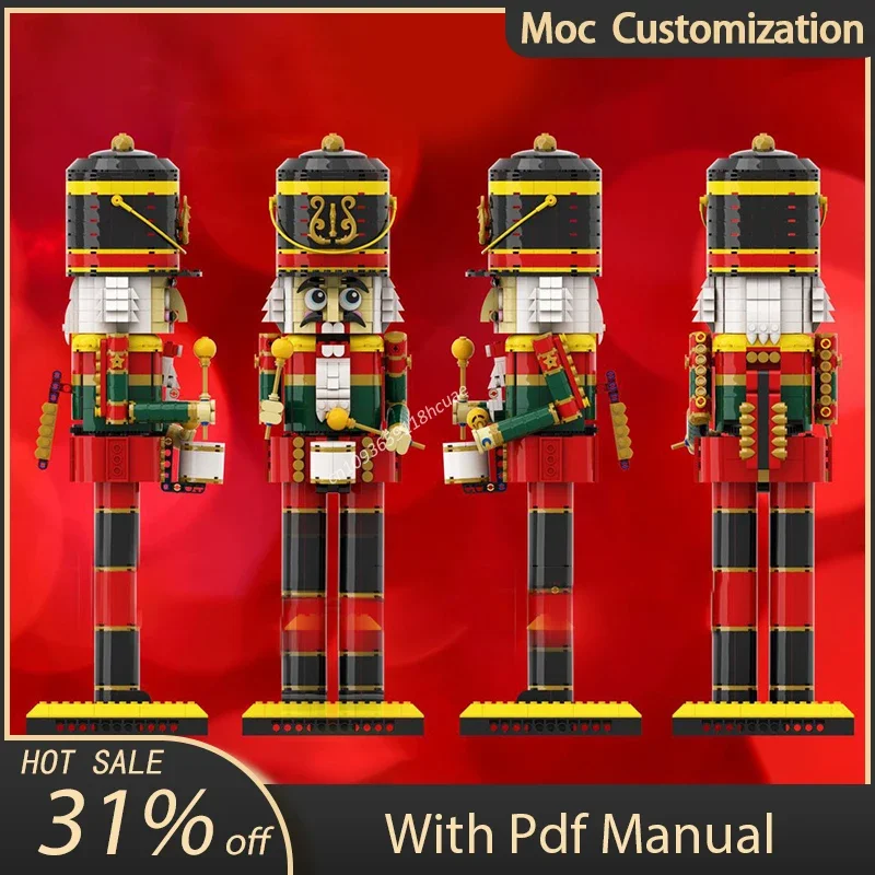 

834pcs Moc The Christmas Nutcracker Dolls Model Building Blocks Creativity Assembly Bricks Toys Kids DIY Education Gifts