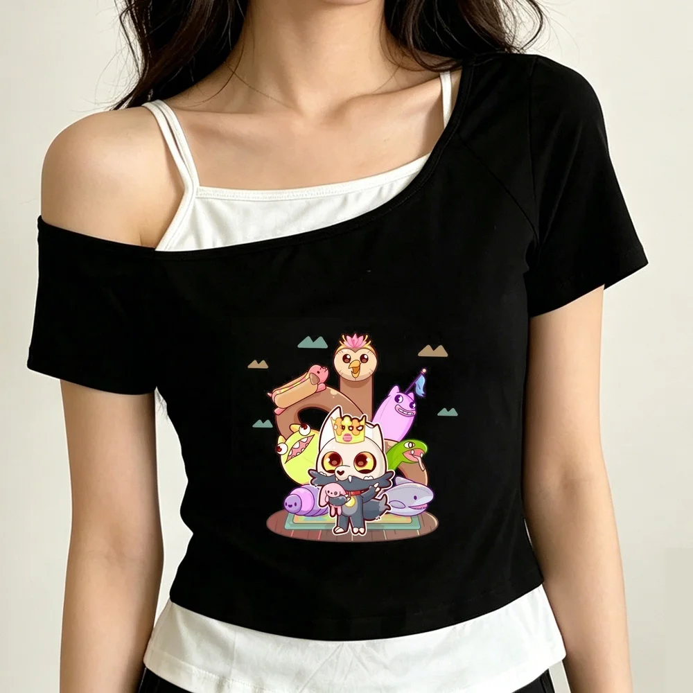 the Owl House crop top ladies jojifuku manga baddie anime japanese shirt korean fashion streetwear scene  clearance sales