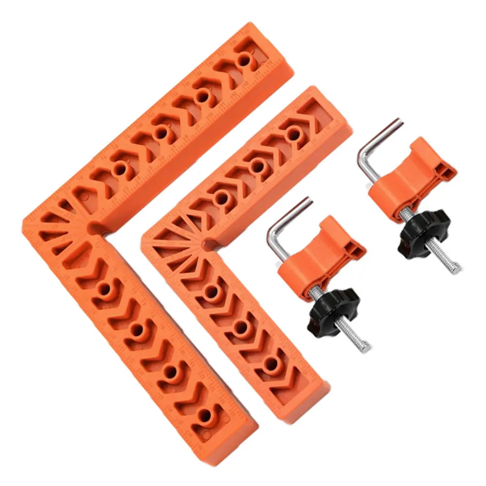4 Pack 90 Degree Positioning Squares Right Angle Aluminum Alloy Woodworking Carpenter Clamping Tools