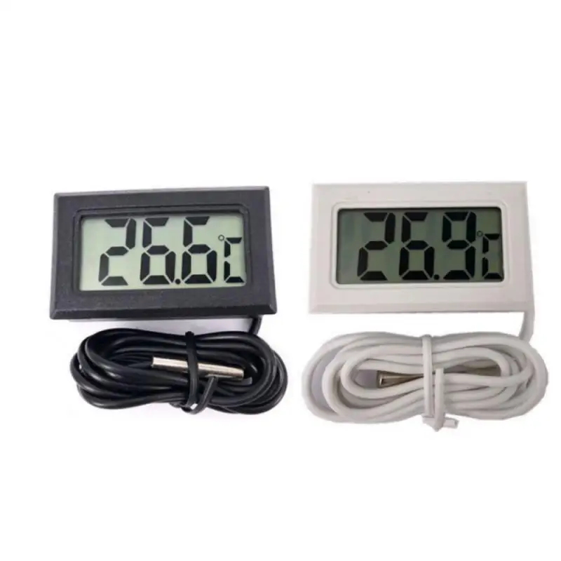 3/2/1pcs Mini LCD Digital Thermometer Aquarium Car Water Bath Temperature Tester Detector Monitor Embedded Temperature Sensor