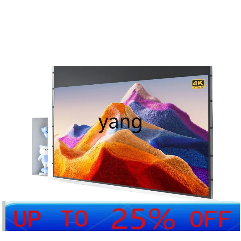 

Встраиваемый электрический потолочный экран lmm с интеллектуальным голосовым и дистанционным управлением для дома, автоматический подъемный механизм