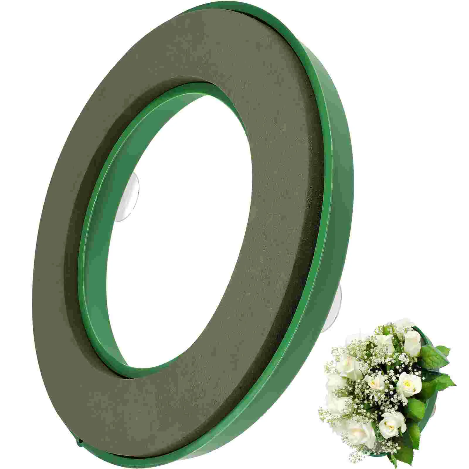 

Faux Flowers Foam Ring Craft Wreath Circle Large Circles Green Floral Projects Tool