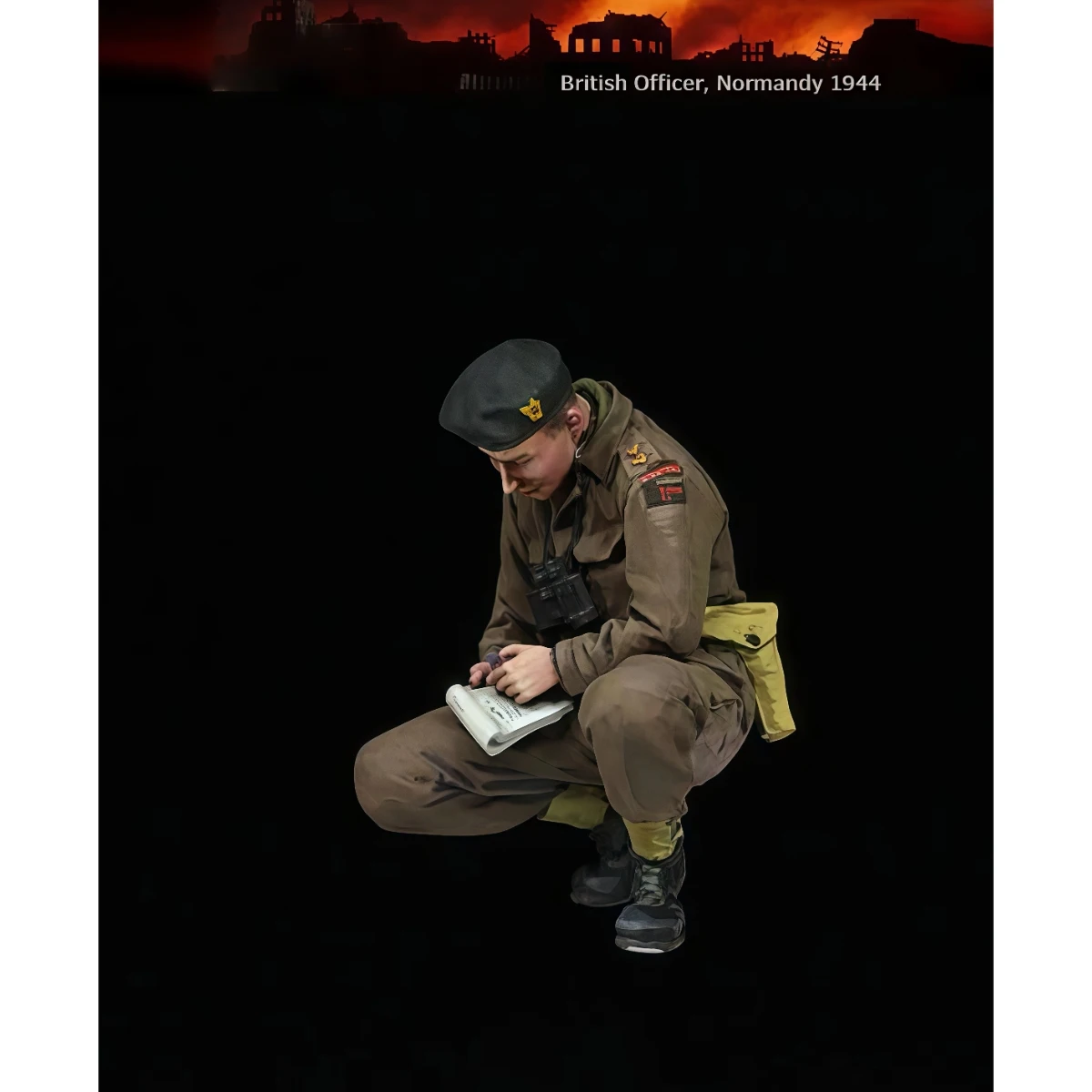 1/35scale resin unpainted model kit, military theme, British officer taking notes in Normandy, unassembled and unpainted GK1996R