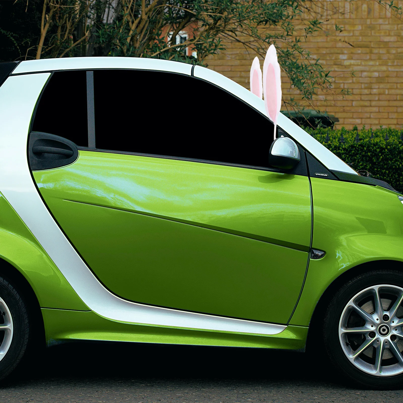 

1Set Car Decorations Christmas Rabbit Ears Kit Premium Fabric Wear-Resistant Easy Install for Vehicle Window Bumper Decoration