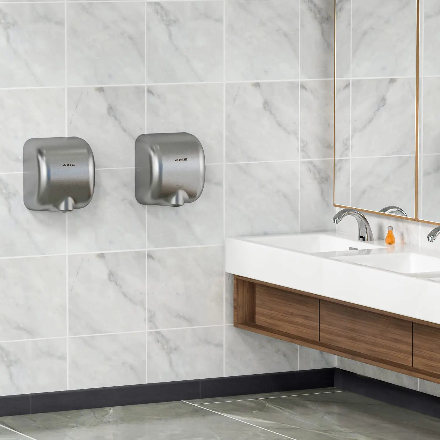 Asciugamani con sensore intelligente di marca AIKE potente asciugamani a flusso d'aria per asciugatrice commerciale ad alta velocità per bagno AK2800