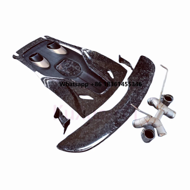 

For 540C 570SUpgraded 600LT Style Carbon Fiber Bonnet Rear Exhaust