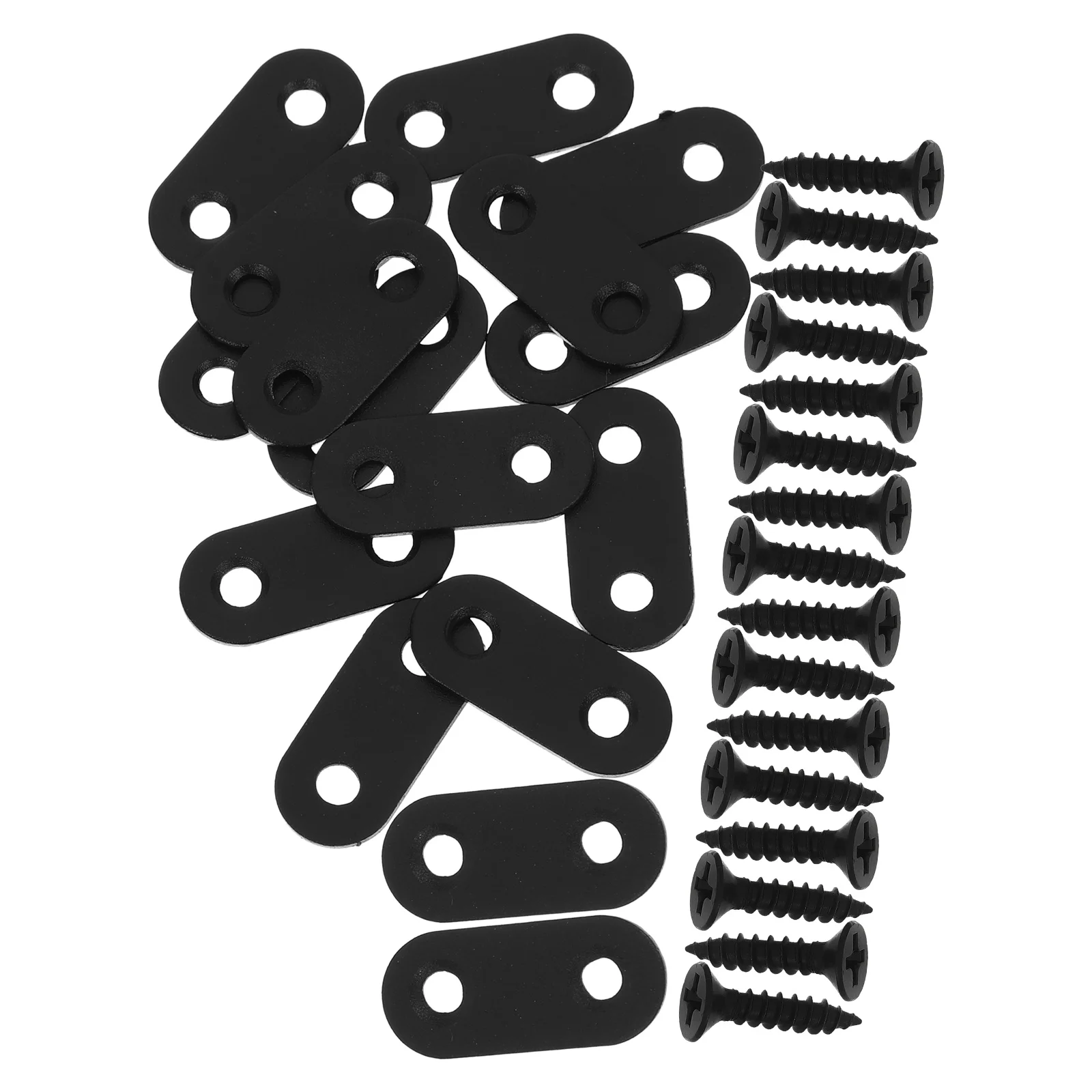 

16 set Flat Bracket Corner Brace Metal Brackets For Wood Mounting Plate Replacement Mending Plates For Furniture Connection