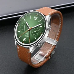 Men Leather Strap for OnePlus Watch 2/2R 46mm Smart Watch 22mm Bracelet for Garmin Venu 3 45mm Forerunner 965 955 745 265 255