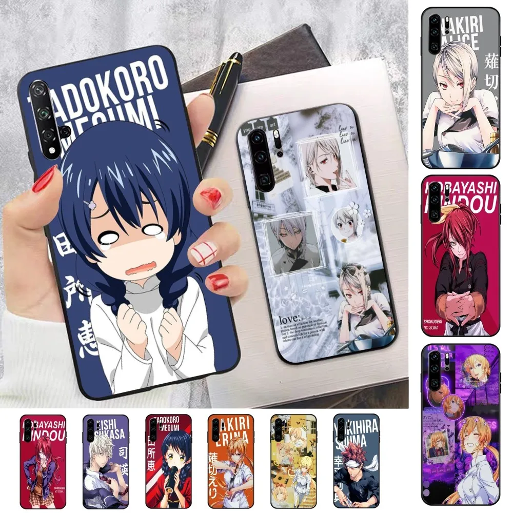 

Anime Food Wars Shokugeki no Soma Phone Case For Huawei P 8 9 10 20 30 40 50 Pro Lite Psmart Honor 10 lite 70 Mate 20lite