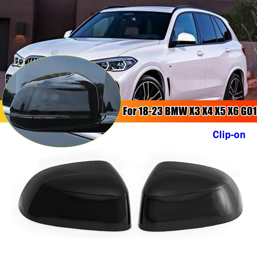 

2 шт. для BMW X3 G01 X4 G02 X5 G05 X6 G06 X7 2018-2021: накладки на боковые зеркала заднего вида, внешние накладки на двери, замена автомобильных деталей
