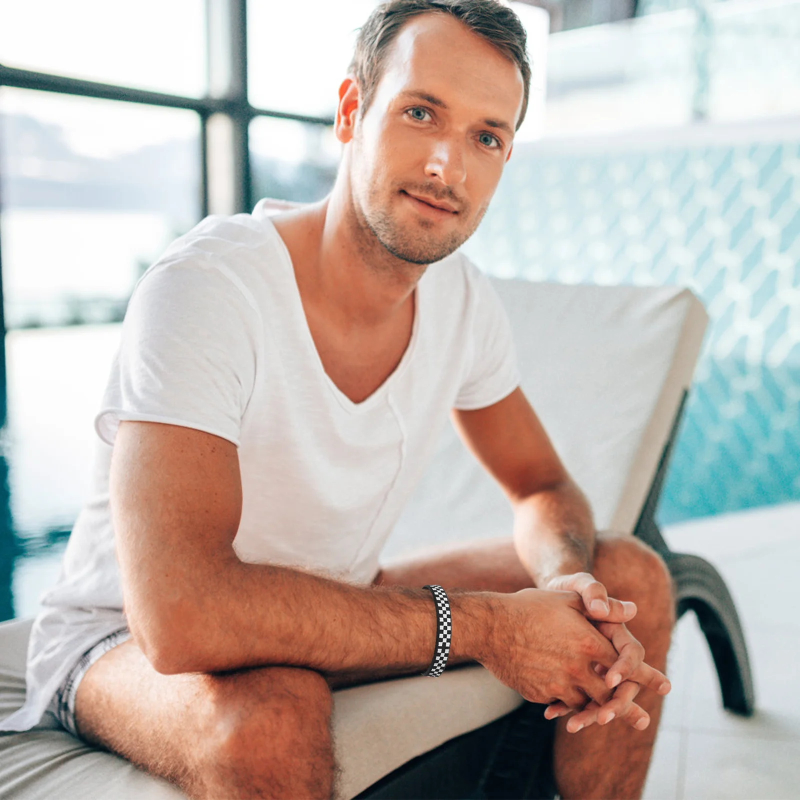 40 pçs pulseiras xadrez carro de corrida fontes festa superfície texturizada desgaste confortável para atividades dinâmicas pulseiras de borracha