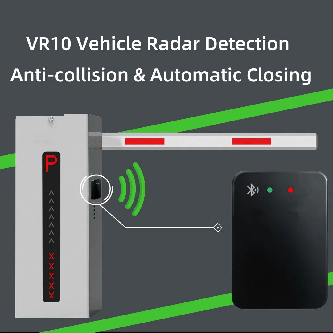 VR10 79GHz IP67 Anti-smashing Vehicle Detection Radar Sensor for All Type of Barrier Gate, Bluetooth, 2 Relays (N/O and N/C)