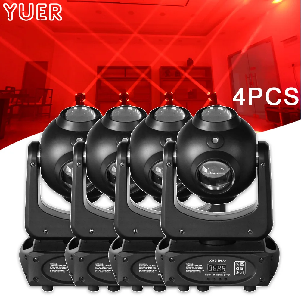 

4PCS LED 4x25w RGBW Laser Beam Projector Moving Head DMX Music Control Home Party Wedding Stage Lighting Dj Disco Bar Club Lamp