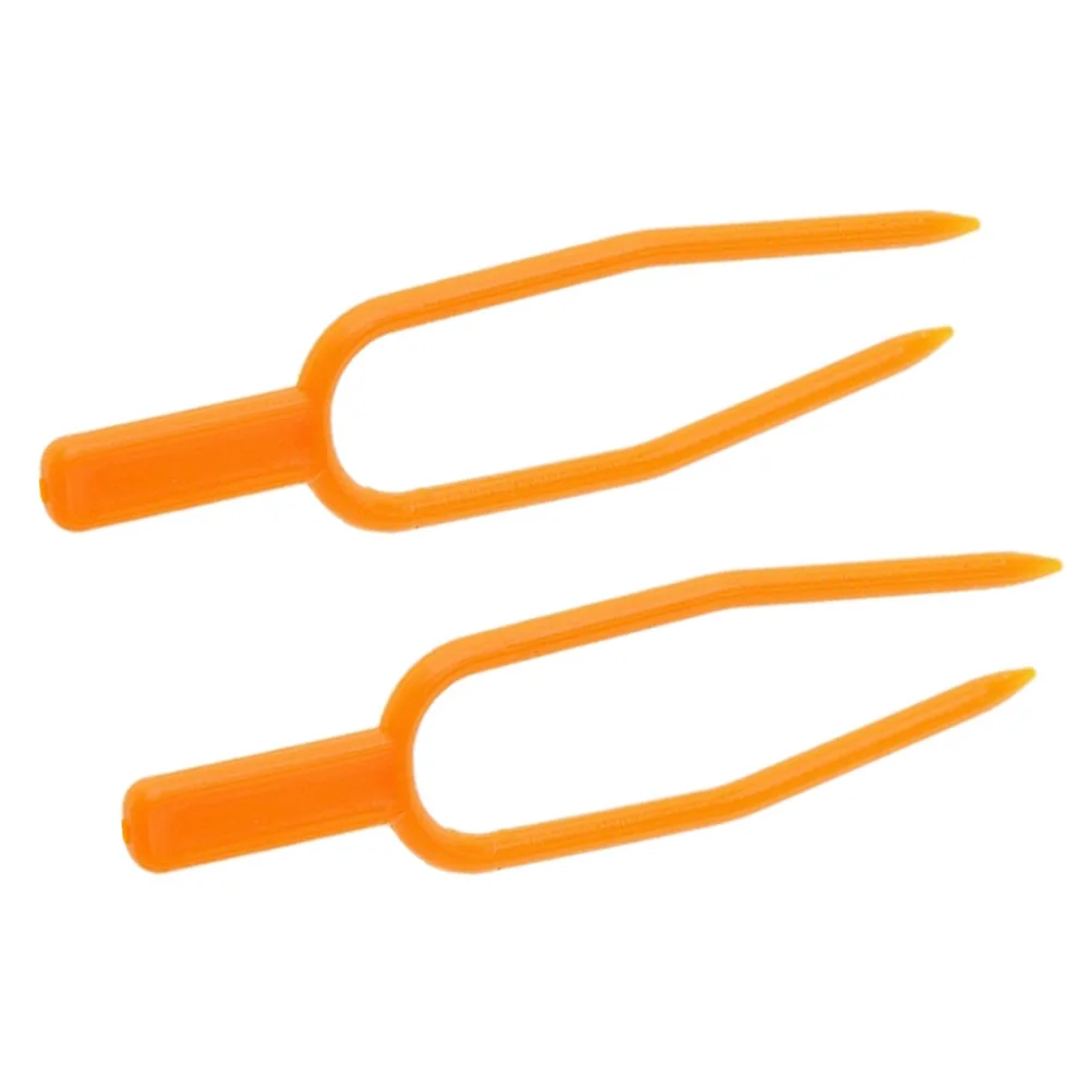 

50pcs Plant Clips For Garden Reusable Plastic Vine Fixed Clip Sturdy Fast Soil Insertion Small Handle Design Vine Plant Clamps