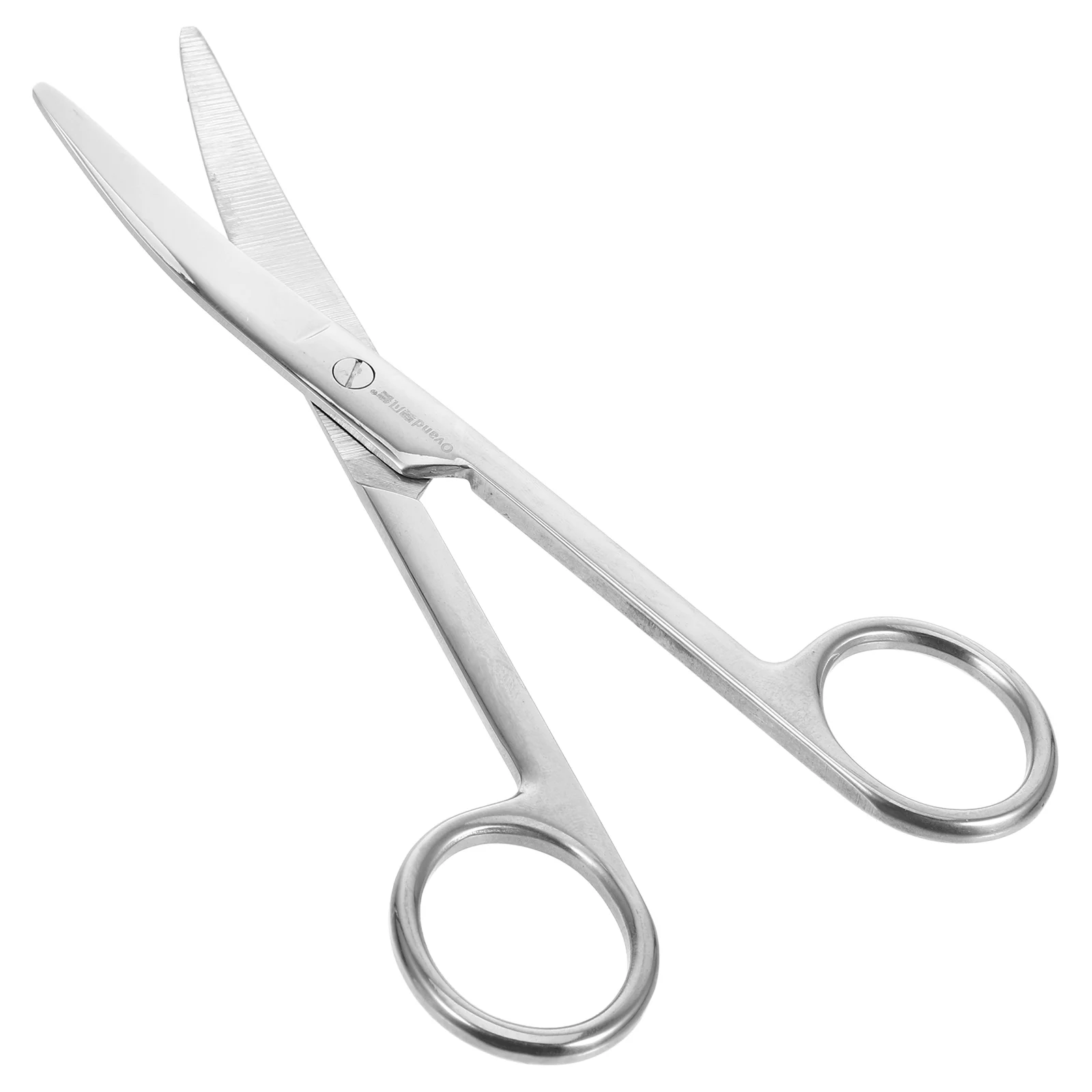 Round Stoma Scissors Practical Ostomy Supplies for Cutting Bag Hair Stainless Steel Metal Convenient