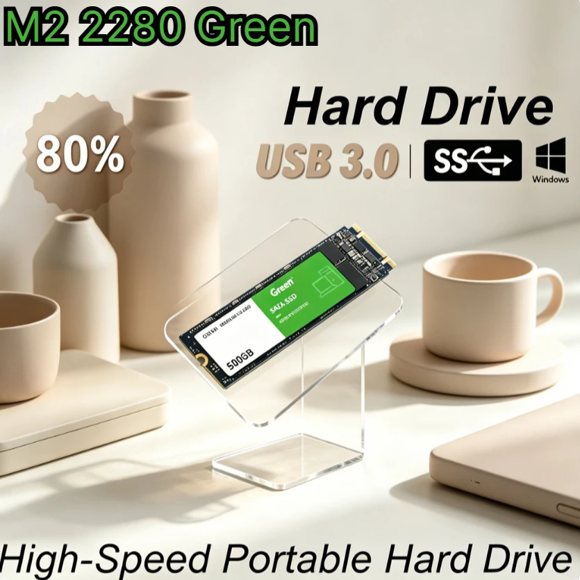 

[Brand+] Original M2 2280 Green SSD High Speed Read Solid State Drive Large Capacity Storage Disk For Laptop Desktop PC Notebook