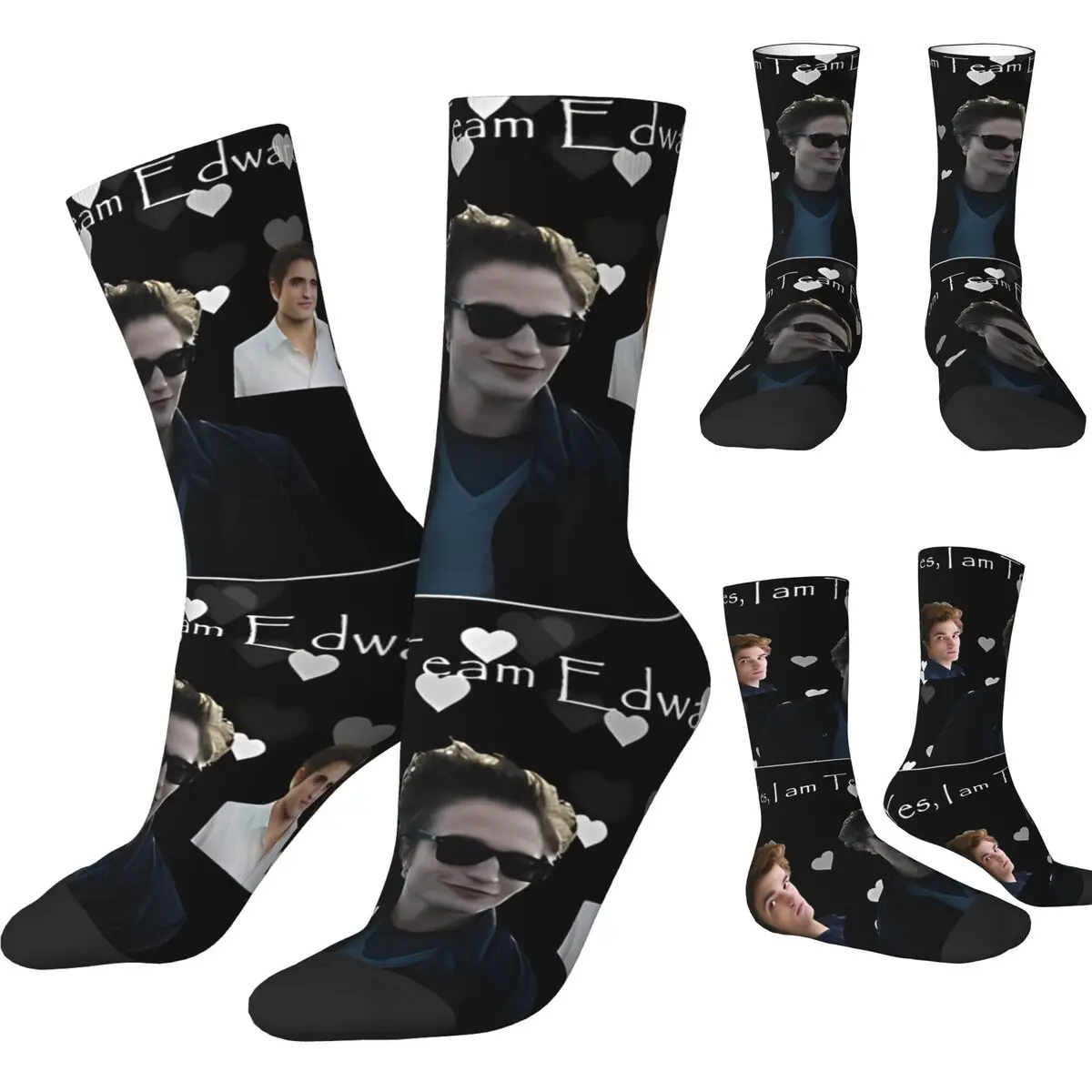 Командные носки Эдвард, модные мужские качественные носки, уличные нескользящие носки на заказ