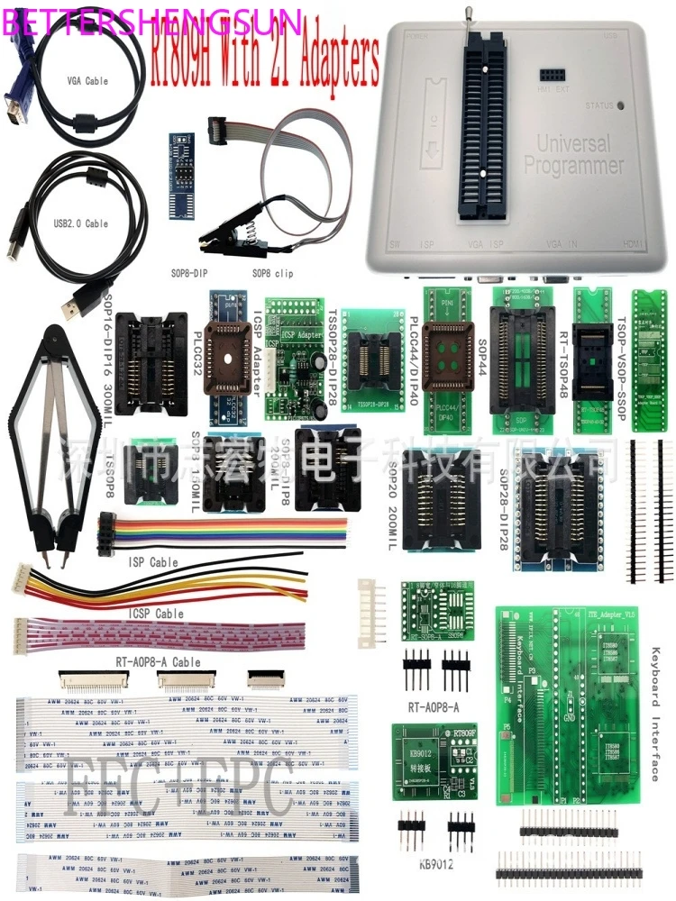 

RT809H With 21 Adapters Burner RT809H Programmer