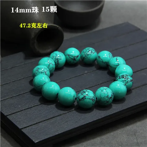 Natural Turquoise Bracelet Mala Beads 108 Necklace Sweater Chain Green Turquoise Stone Multilayer Tassel Charm Bracelets Bangles
