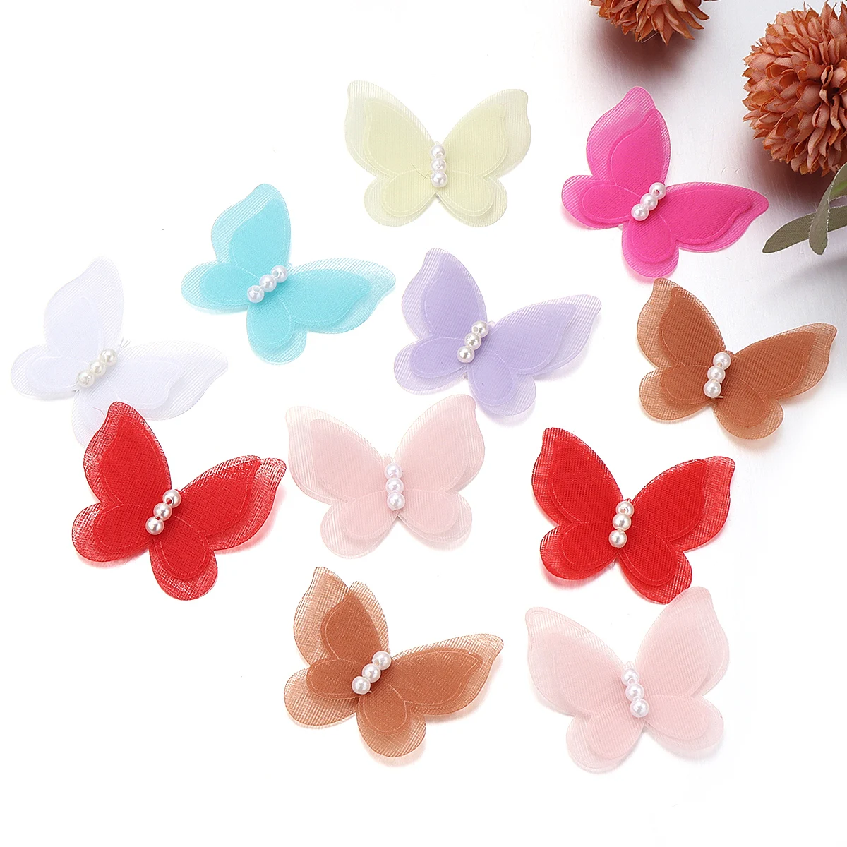 10pcs 43x37mm Double Pearl But - String Of Pearls Plant 评论和价格