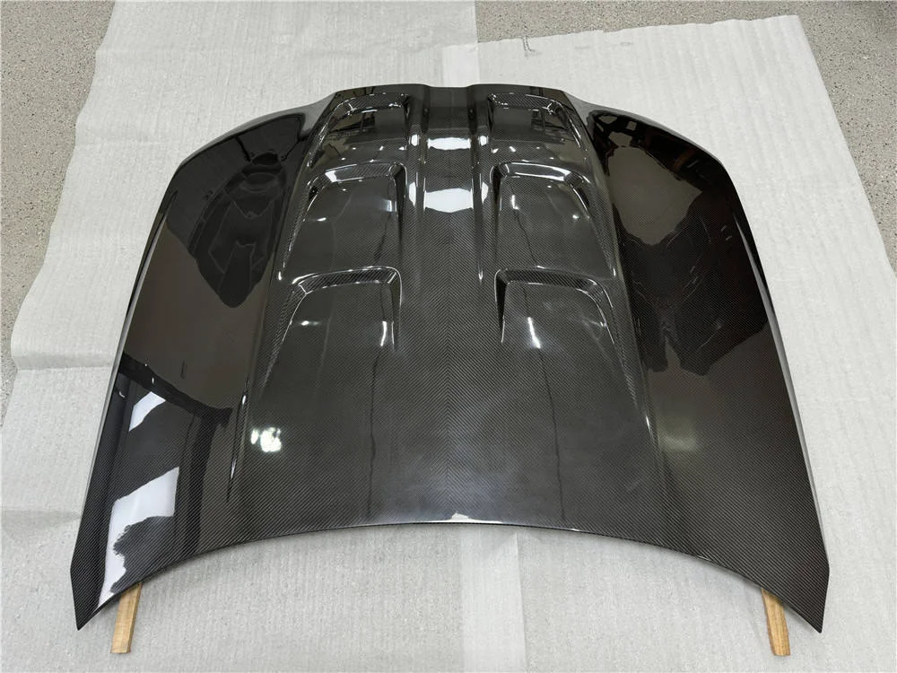 Top Material Real Dry Carbon Fiber Car Hood Bonnet Cover for G80 M3 G82 M4 4