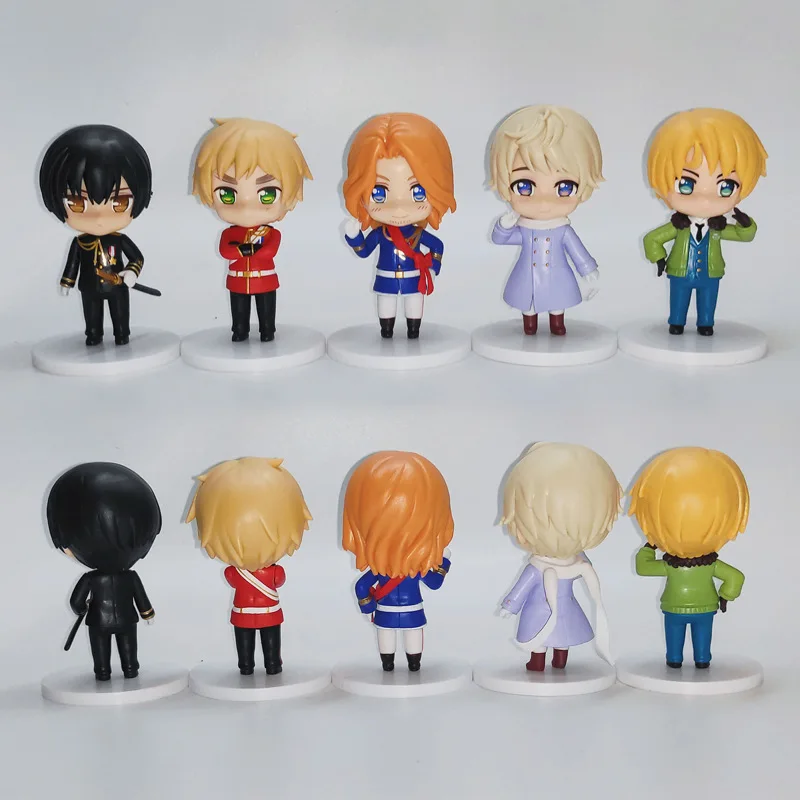 5 Pcs/Set Axis Powers Hetalia Figure Feliciano Vargas Alfred F Jones Arthur Kirkland Funny Figurine Model Decoration Doll