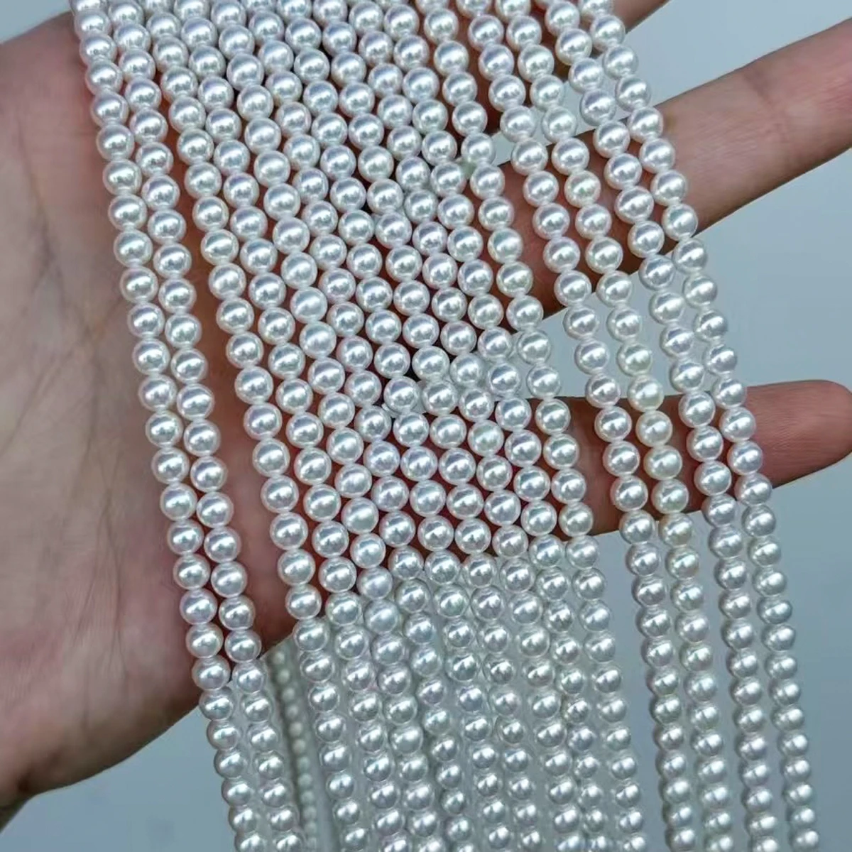 

Natural Freshwater Pearl round Loose Beads Luster for DIY Jewelry Making Charms Accessory Women Men Necklaces Bracelets