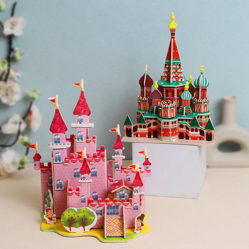 Castle Halloween Stall Paper 3D DIY Three-dimensional Puzzle Handmade Assembly Children's Intellectual Toys