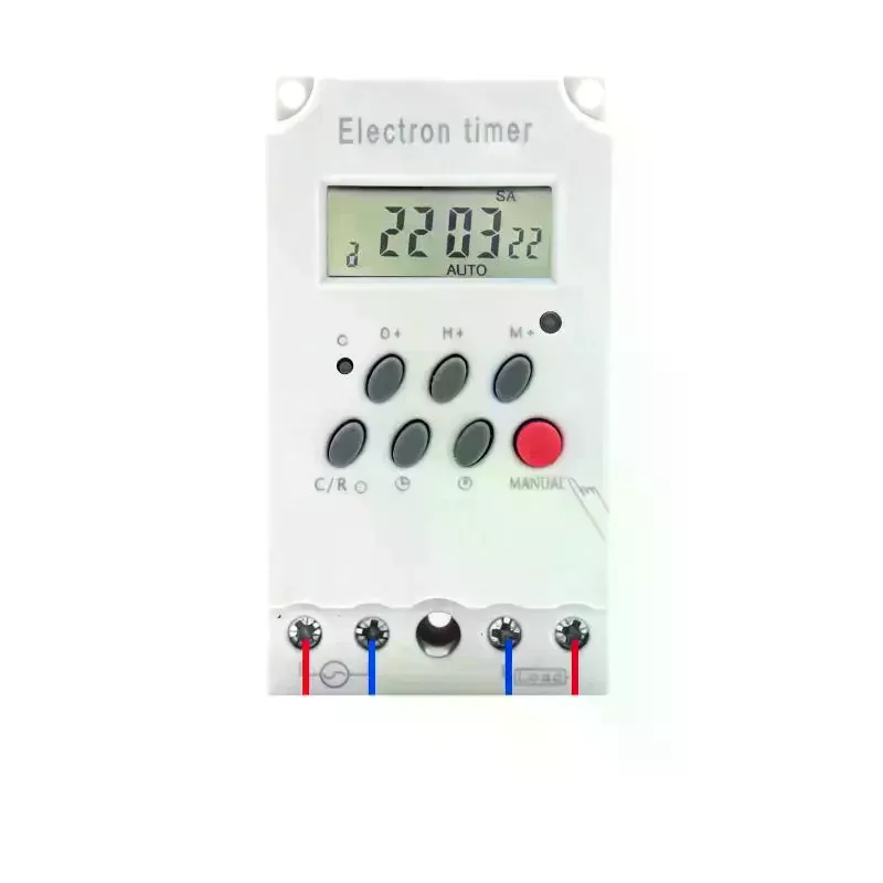 16 ON/OFF 220V 30A Second Setting Digital Timer Switch 24hr 7 Days Weekly Programmable Time Relay Voltage Output