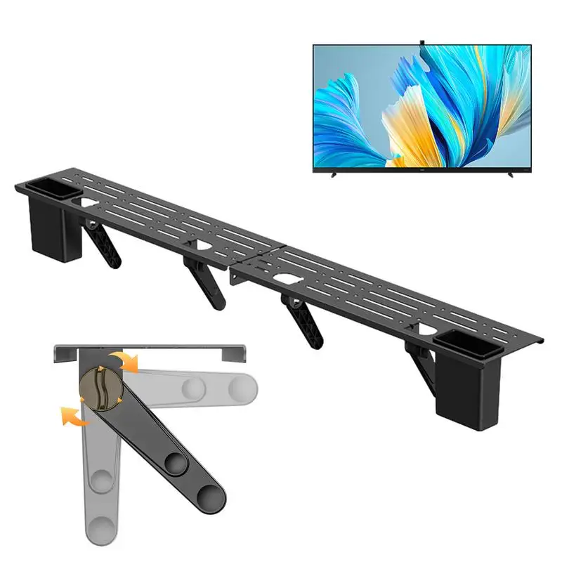 Rack TV Monitor Organizer Screen Top Storage Shelf Holder Practical Home Storage Computer Office Multi-functional Storage Stand