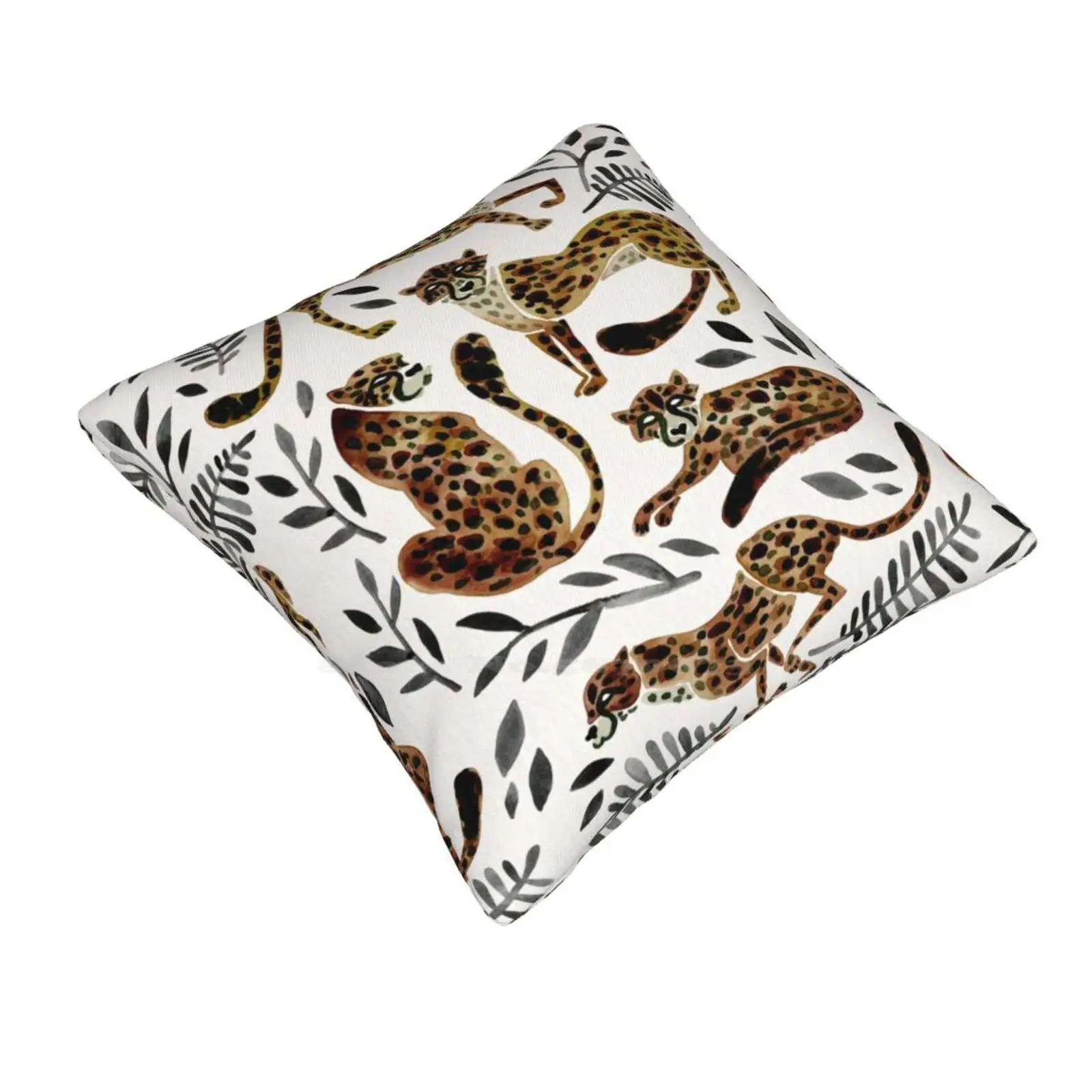 Cheetah Collection – Mocha & Black Palette Home Sofa Car Waist Throw Pillowcase Cheetahs Cats Jungle Rainforest Africa Safari