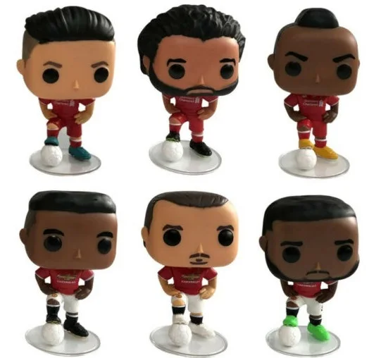 Funko Pop Football Stars Liverpool Manchester United Firmino Sadio Mane Mohamed Salah Lukaku Ibrahimovic Pogba Toy Kid Gift