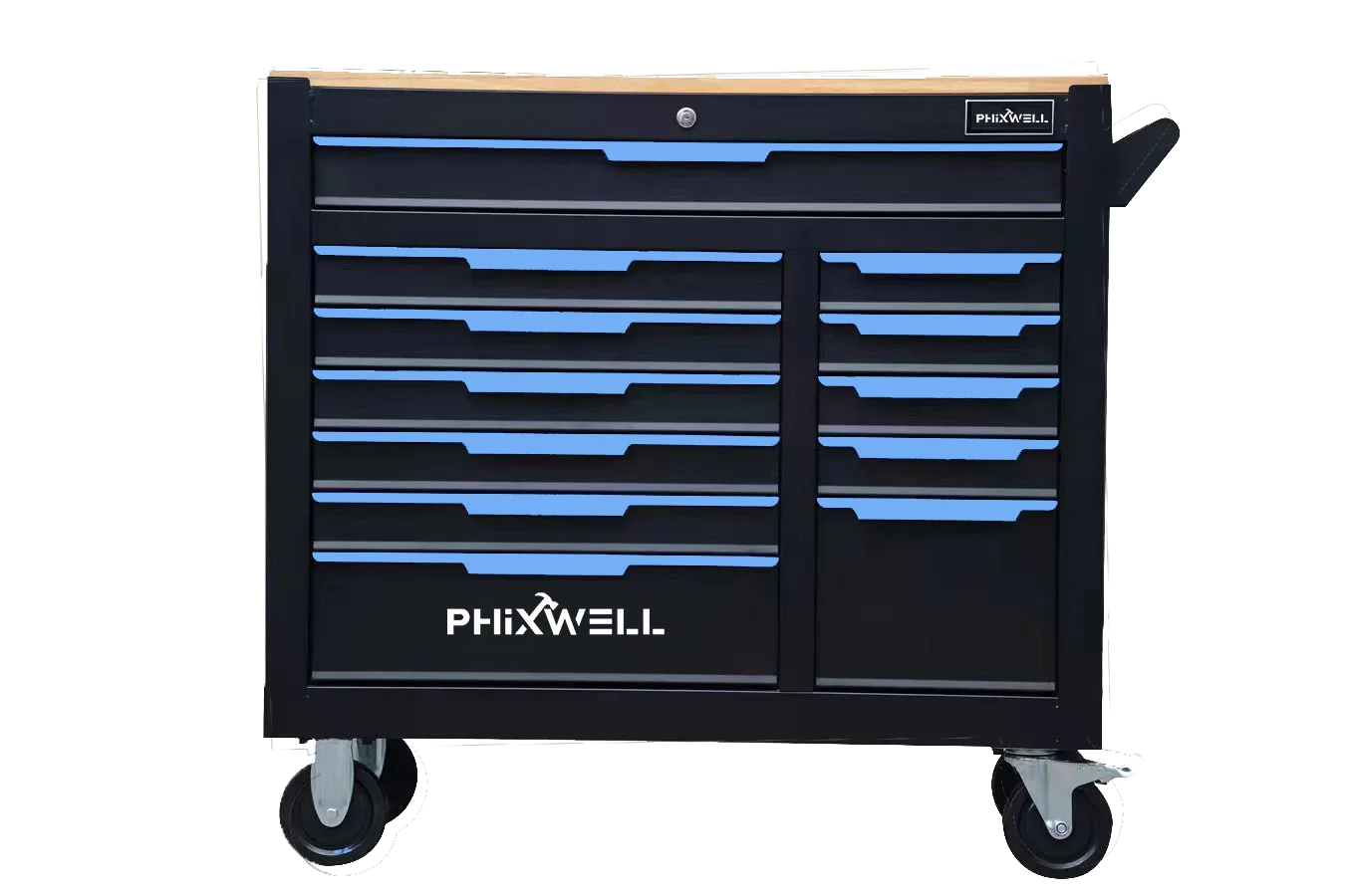 12 Drawers Heavy Duty Garage Metal Tool Roller Storage Box Trolley Cabinet Chest Cart With Tools Car Repair Tools