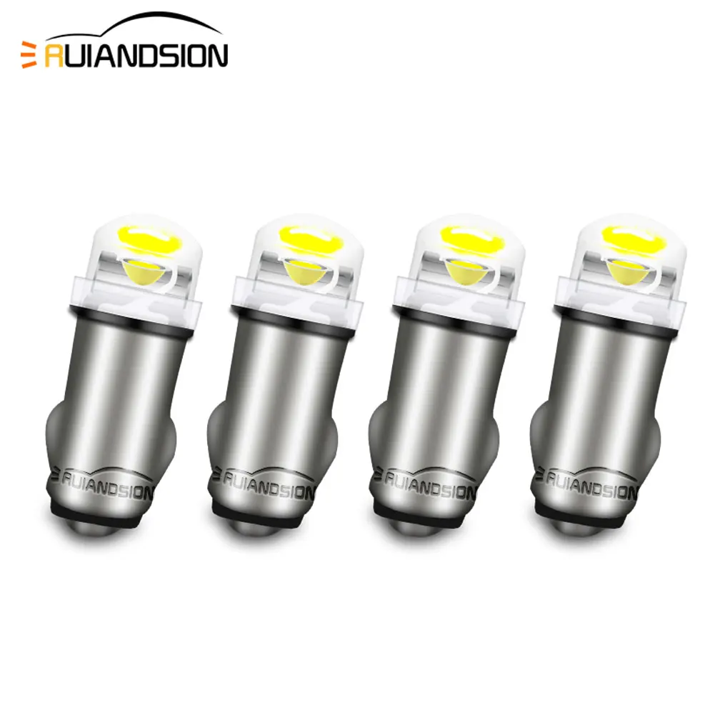 

4Pcs LED Instrument Lights BA5S LED Bulbs COB Chip 1SMD 12V-22V Bulb For Car Dashboard Warning Indicator Lights Panel Universal