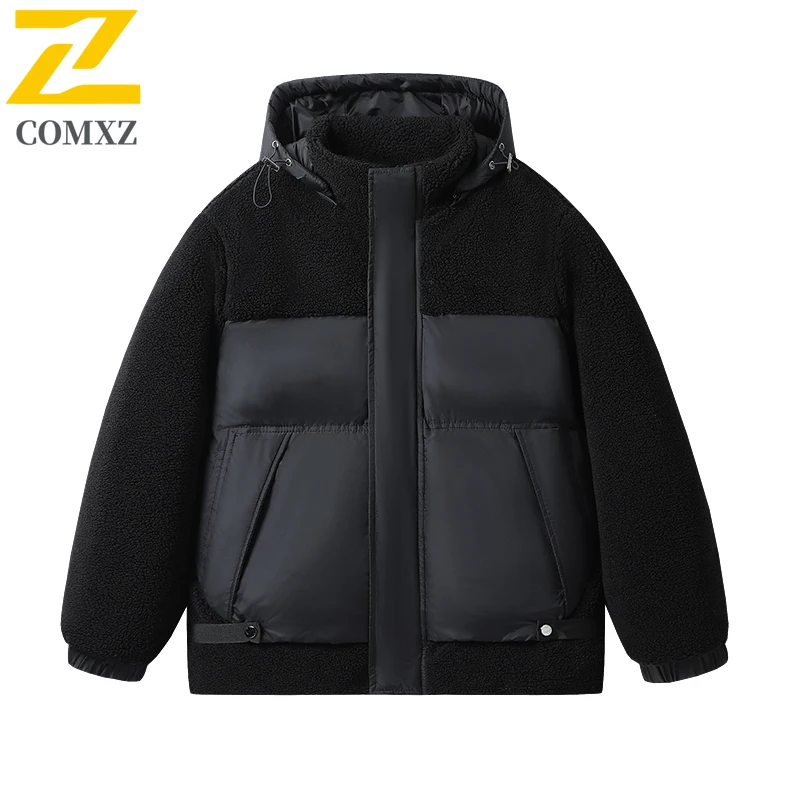 Down Jacket 2025 New Winter Casual Fashion Hooded Wear On Both Sides Windproof Coat Outdoor Sports Thermal Lightweight Parkas