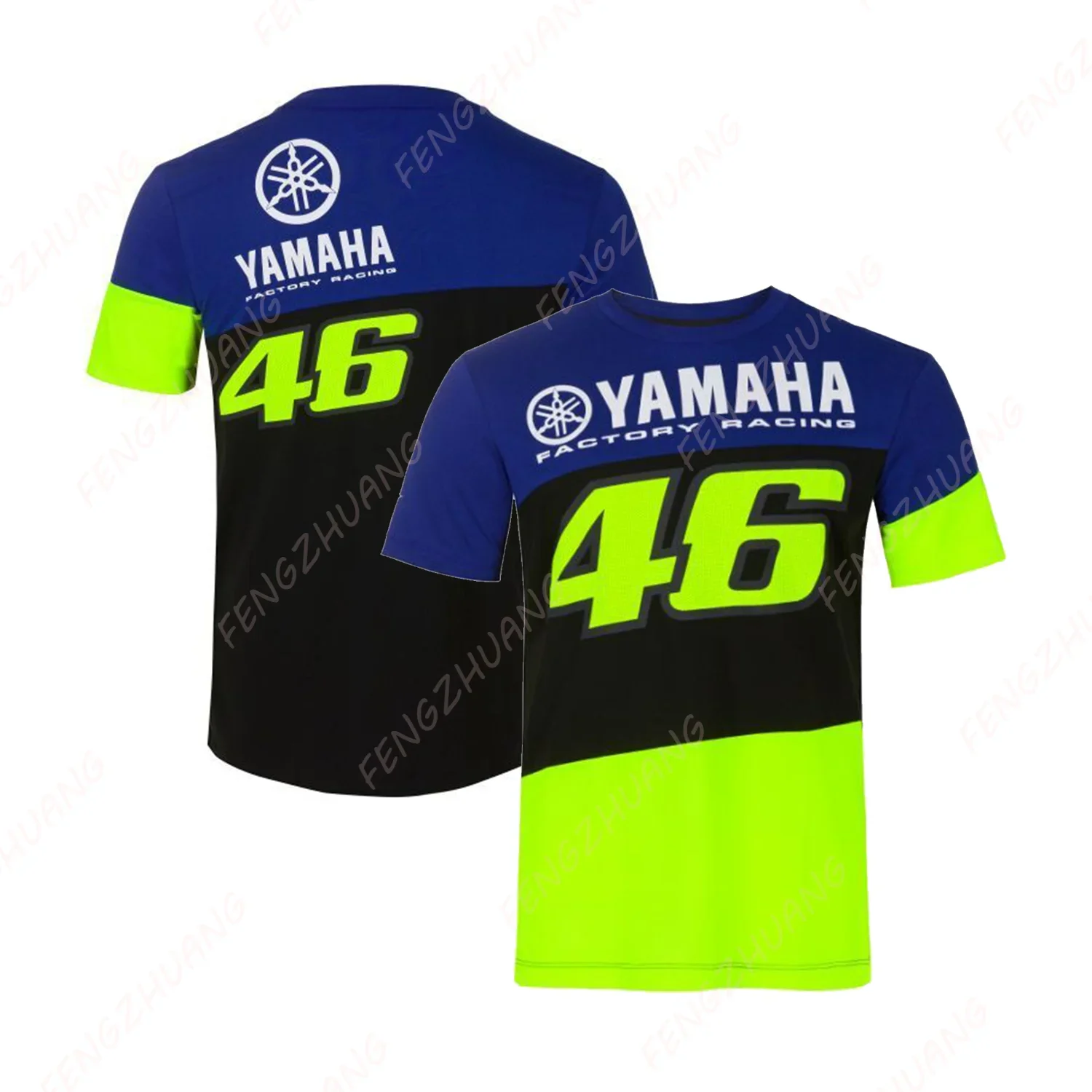 Rossi Yamaha 46 T-Shirt Unisex daily outdoor sports quick dry Casual Wear loose Round Neck comfortable fashion T-Shir