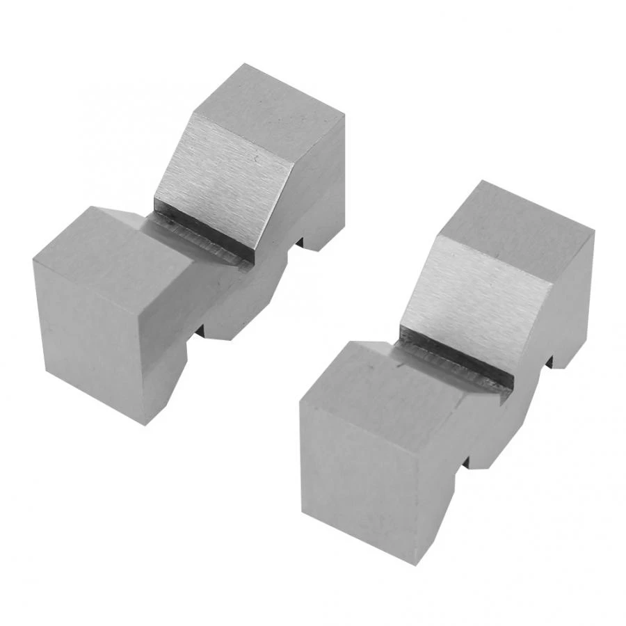 AA26P 2Pcs High Accuracy Carbon Steel M Type V-Block 50mm for Platform Measurement