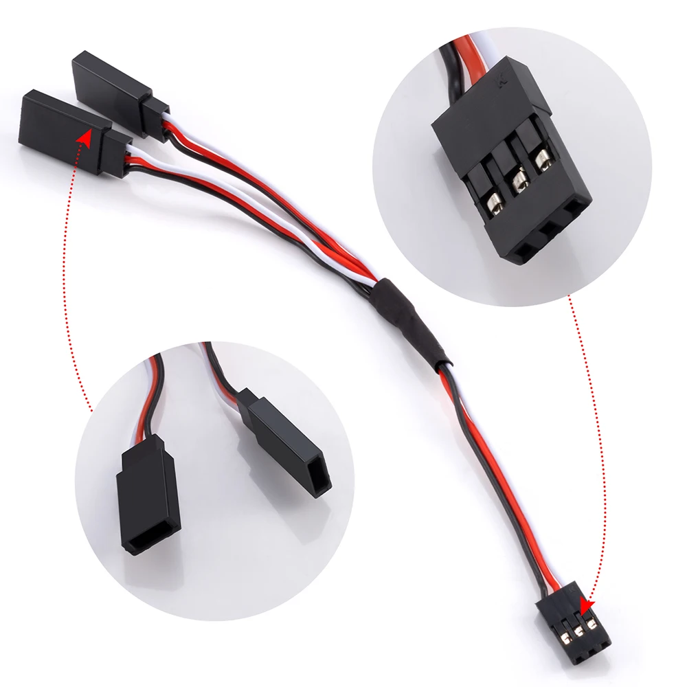 

AXSPEED 1 шт. удлинительный кабель сервопривода JST JR серводвигатель мужской женский разъем для радиоуправляемой модели DIY Запчасти