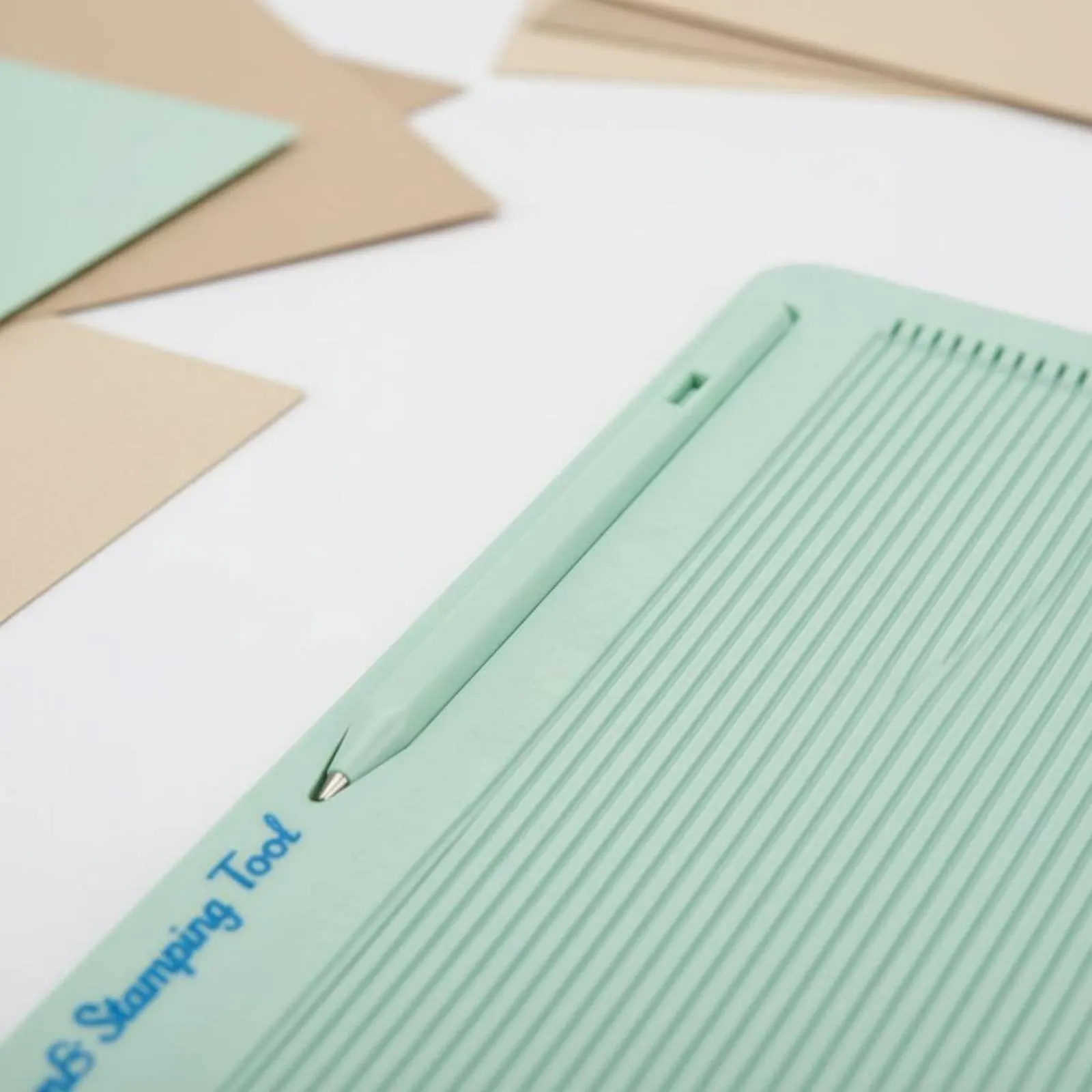 

Paper Creasing Tool Large Size Envelope Crease Tool Origami Scoring Board Sturdy Paper Scoring Mat Includes Stylus for Crafters