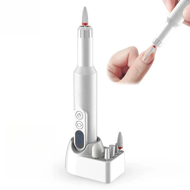 

Электрическая дрель для ногтей, 18000 об/мин, перезаряжаемая пилочка для ногтей, фреза для маникюра, педикюра, шлифовальная машинка